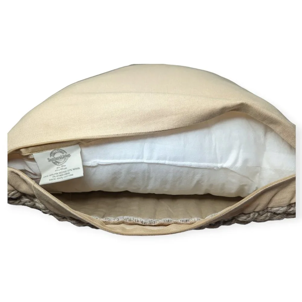 Southern Living Wool Blend Woven Jute 18